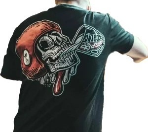 Camiseta Cool Biker calavera cerveza