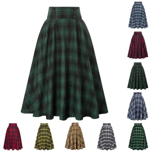 Falda Rockabilly cuadros
