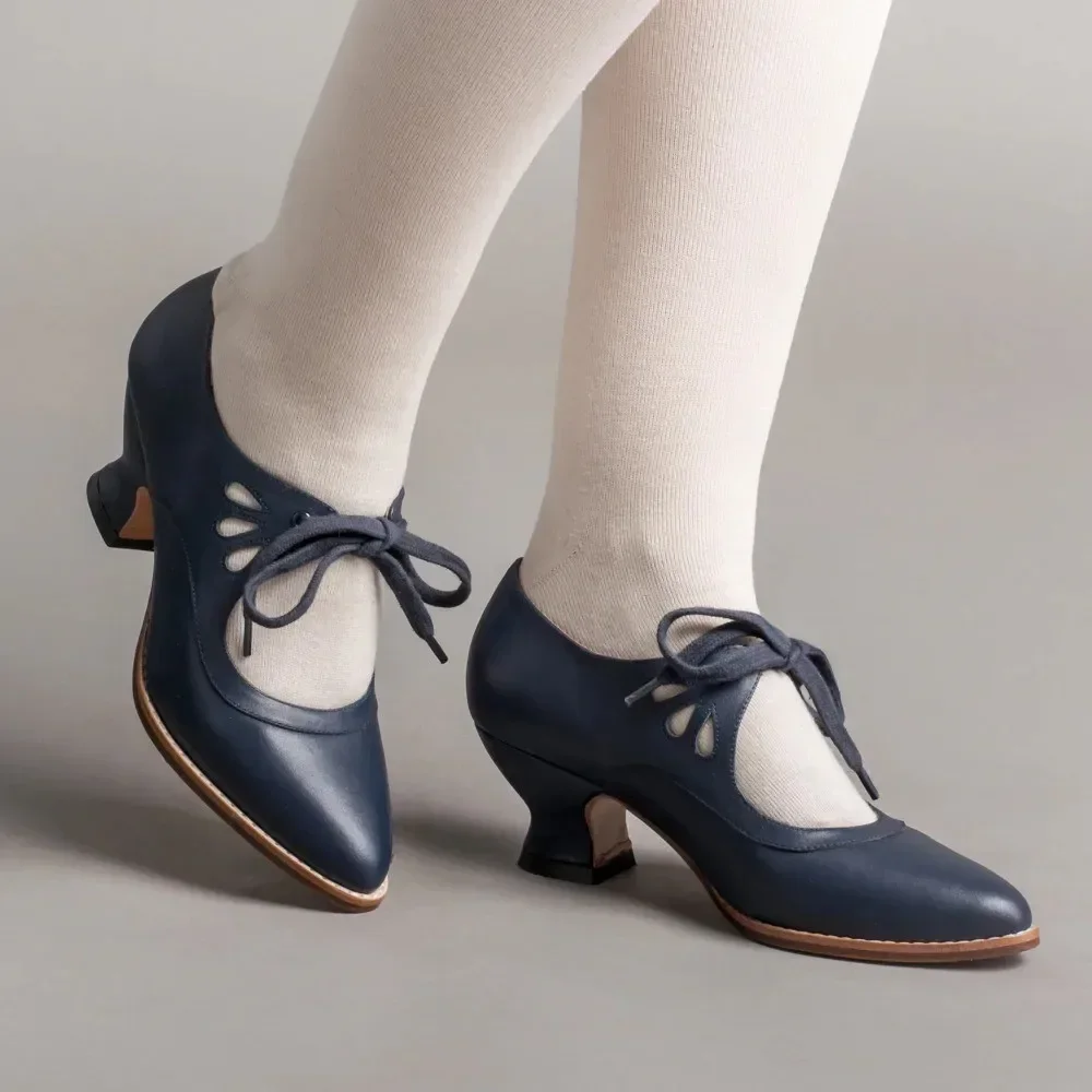 Zapatos Rockabilly mujer tacon - Imagen 4