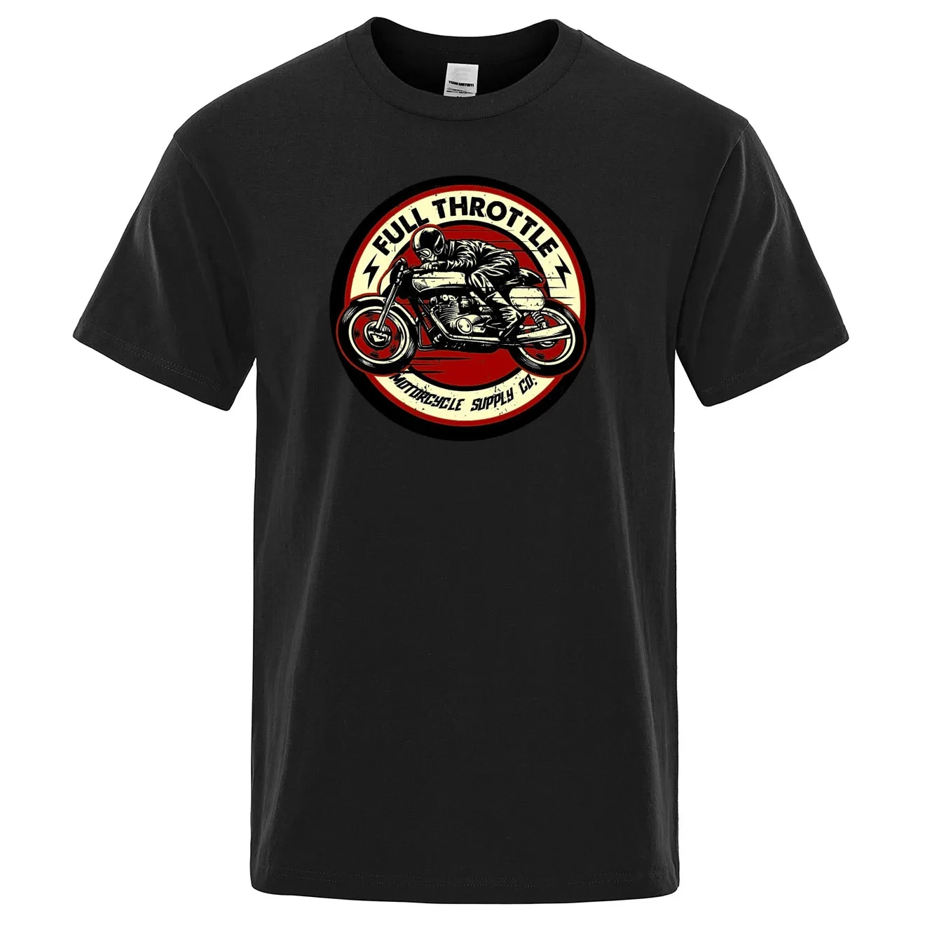 Camiseta motorista Full Throttle Cafe Racer Rockabilly hombre