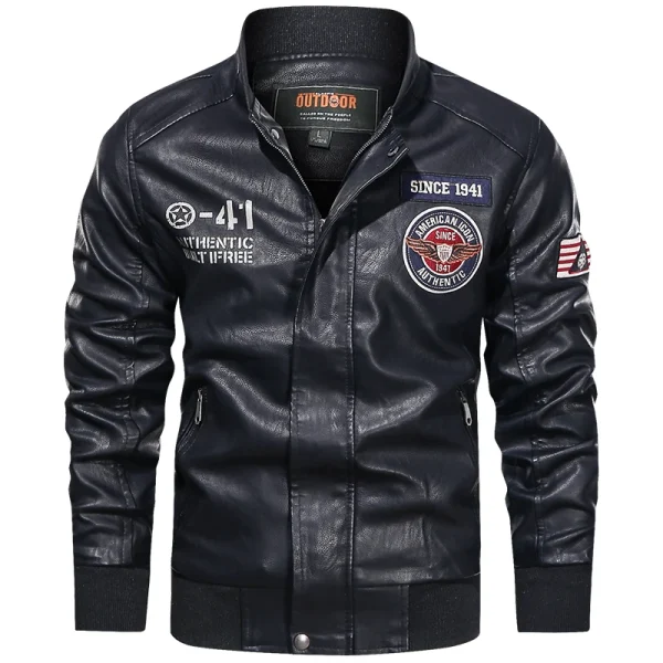 chaqueta motera negra